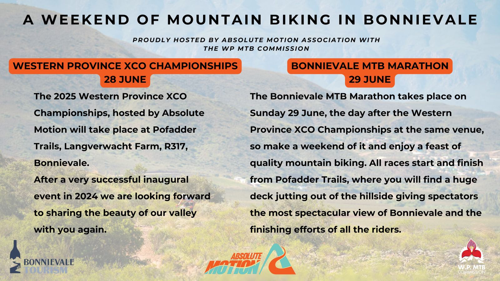 Bonnievale MTB Marathon 26 June 2025